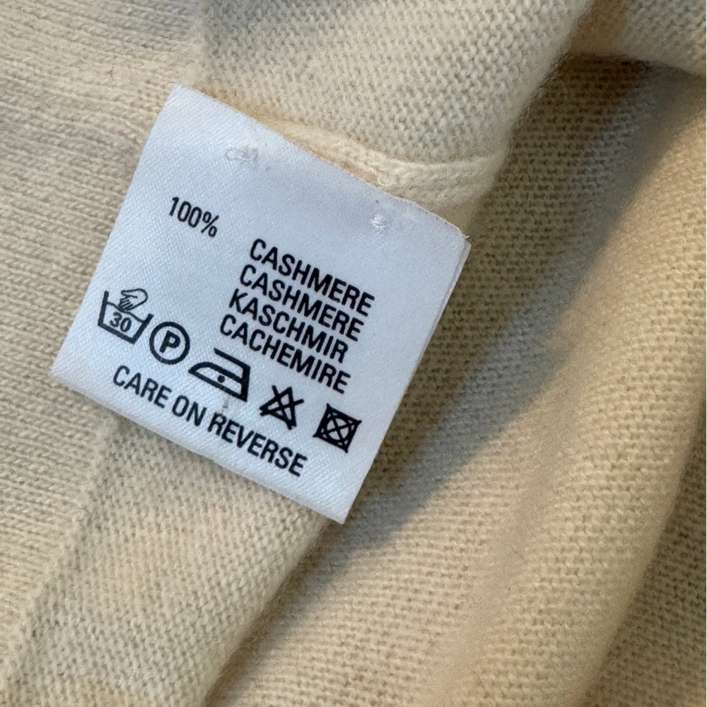 Vintage Hermes Cashmere Cream Cardigan - Picture 6 of 7